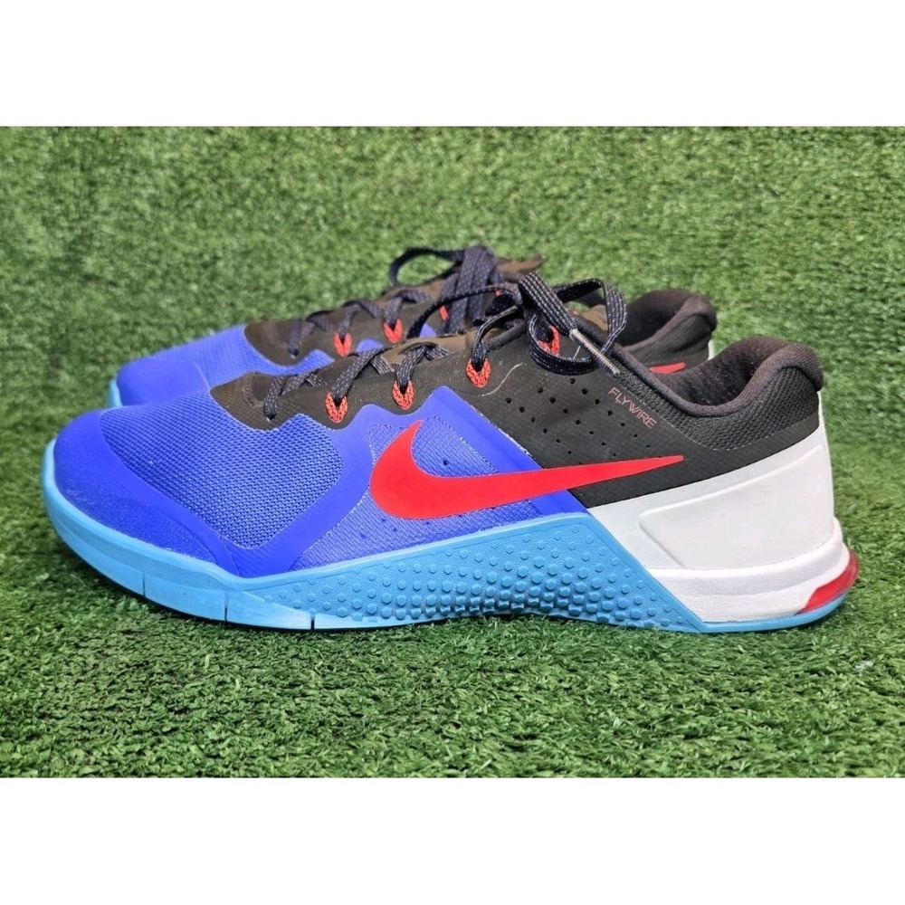 Mens Size 11 Nike Metcon 2 Shoes Blue Athletic Cross Training Running Shoes